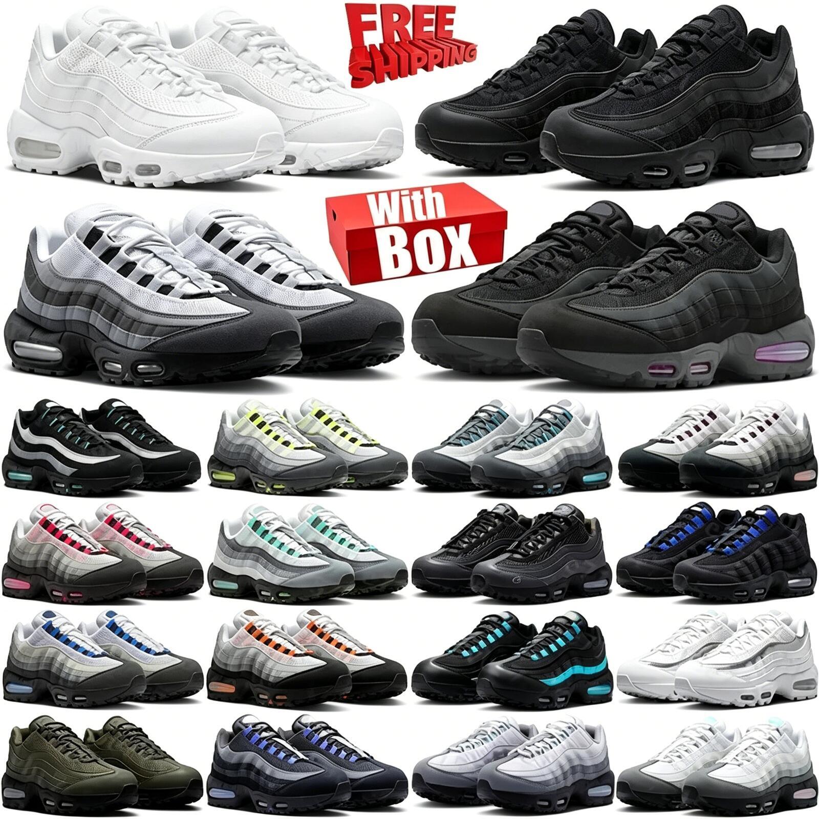 free shipping with box Designer 95 95s sneakers Running Shoes neon Pink Foam trainers for mens womens chaussure black Outdoor men women Sports runners