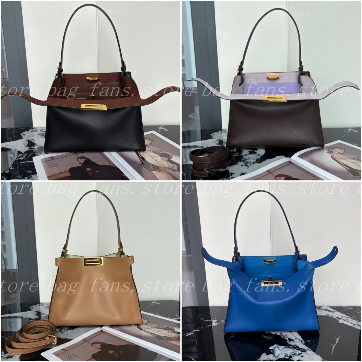 New Designer-Inspired Tote Bag Soft Leather & Suede Crossbody with Detachable Strap for Women's Daily & Travel Wear