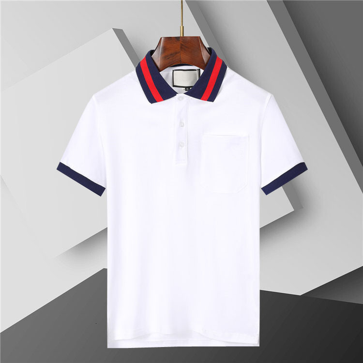 2026 Italy Mens Designer Polos Shirts Mens Italy Polos Shirt with High-Street Embroidery - Cotton Fabric Featuring Snake Bee Prints Asian size M-XXXL