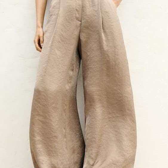 Women's Straight Pants Solid Waist Belt Pockets Wide Leg Long Trousers Female 2025 Spring Lady Vintage High Street Wears dongdumaoyi