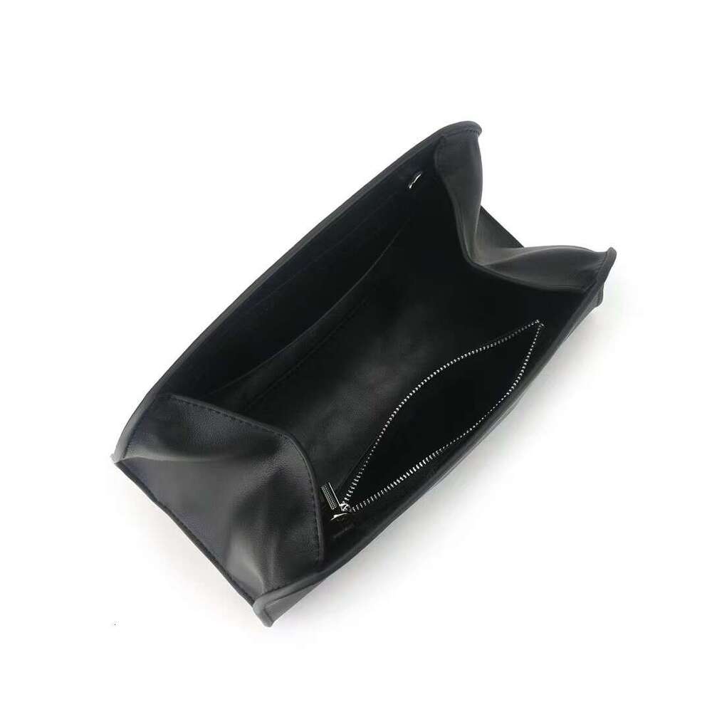 Women Genuine Leather Clutch Handbag Top Layer Cowhide Shoulder Bag Minimalist Niche Design Versatile Saddle Style SENYY