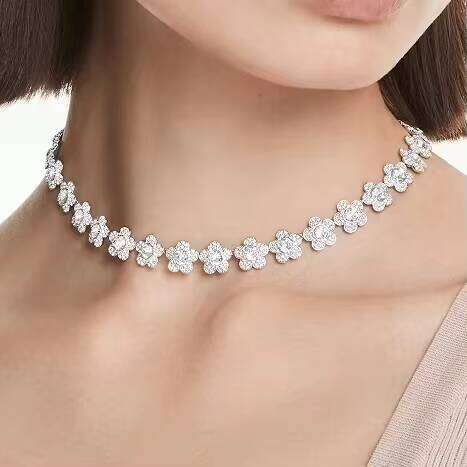 Advanced SWallowance brand designer 2026 new Austrian crystal necklace, high-end jewelry, fashionable luxury women's necklace with original cloth bag as a gift