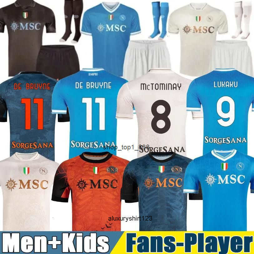 25 26 Naples Maglia DE BRUYNE Napoli Jersey Limited Edition soccer jerseys lukaku 2025 2026 McTominay Gilmour BUONGIORNO home 24 25 26 men Kids kit fo