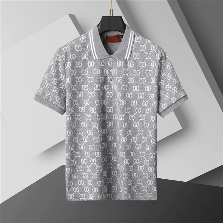 Mens Polo Shirt Fashion Mens T-shirt Luxury Polo Collar Breathable Top Summer Business Shirt Asian size M--XXXL