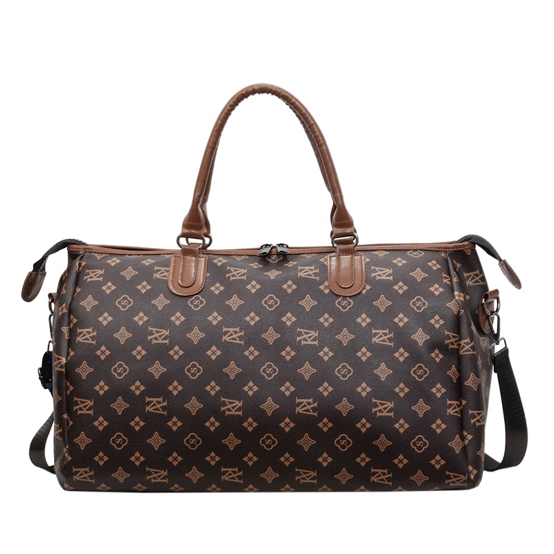 Fashionable trendy large capacity travel bag 2026s new style printed design luggage bag gym bag can be used as shoulder bag or crossbody bag free ship