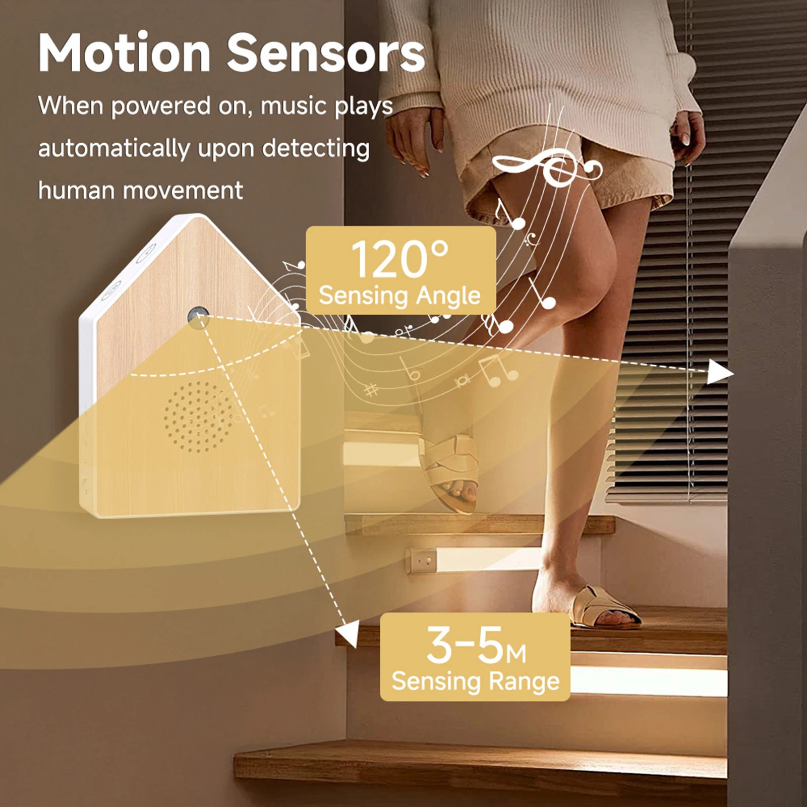 Bird Sound Music Box Lightweight istic Bird Chirping Sound Box Indoor Ambient Noise for Home Bedroom Garden Motion Sensor 260604 - view 4