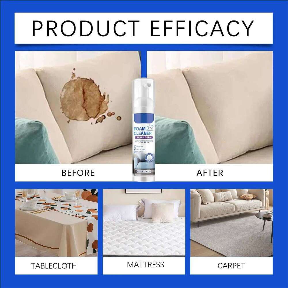 100Ml Upholstery Sofa Cleaning Furniture Fabric Cleaner For Carpet Clothes Laundry Interior Rug Clothing Shoe - view 6