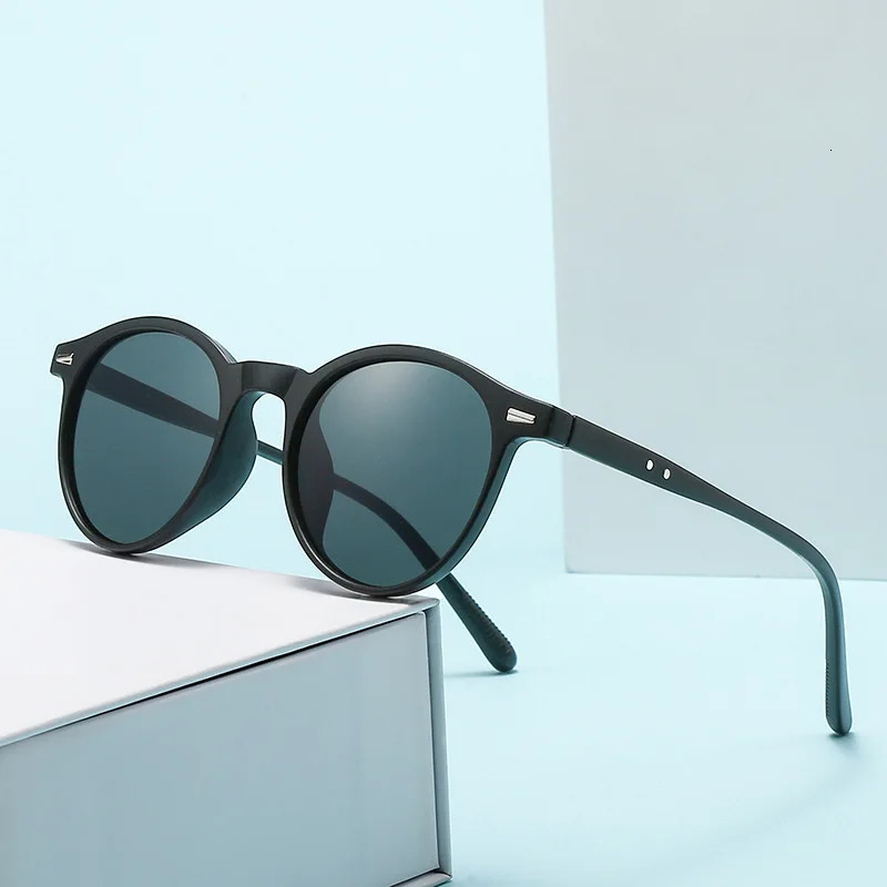 Vintage Sunglasses Uv400 Female Sun Glasses Round Eyeglasses Impact Resistant Retro Shades For Casual Wear Driving Hiking 260605 - view 5