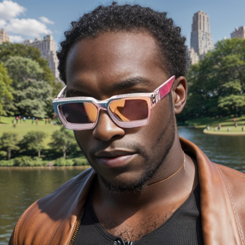Ruiao Retro Black Millionaire Shades y Sunglasses 2026 For Men ner Square Sun Glasses Man Women Sunglass 260509