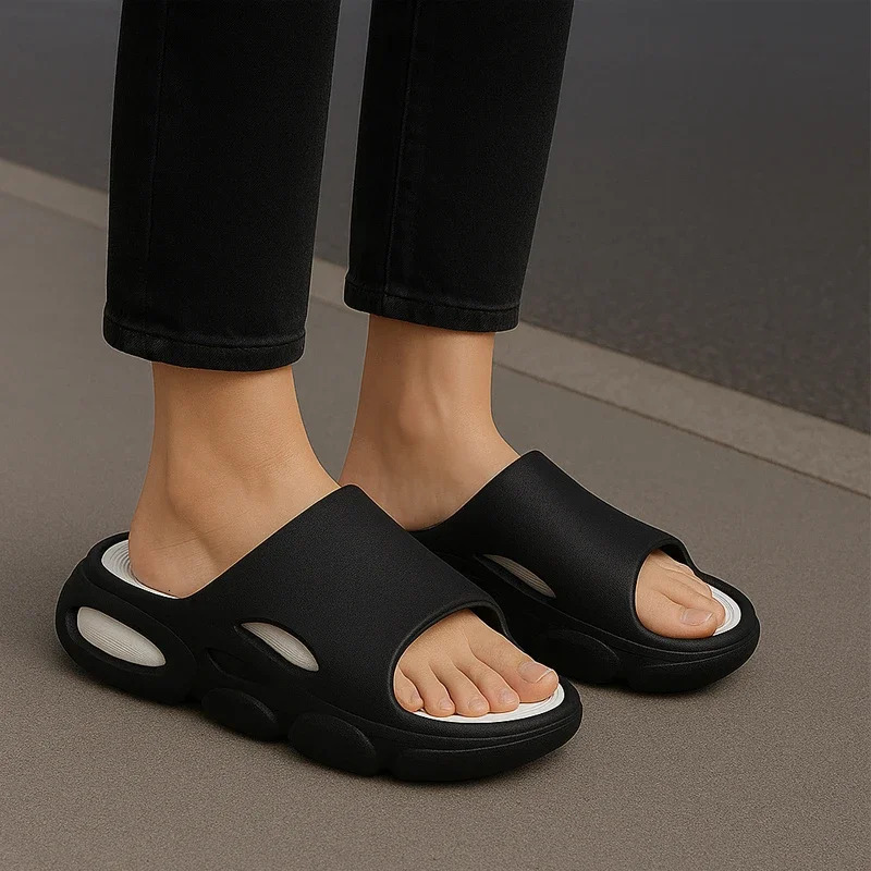 Men Soft EVA Beach Slippers Fashion Home Thick-soled Bathroom Non-Slip Indoor Outdoor Sandals 260625 - view 5