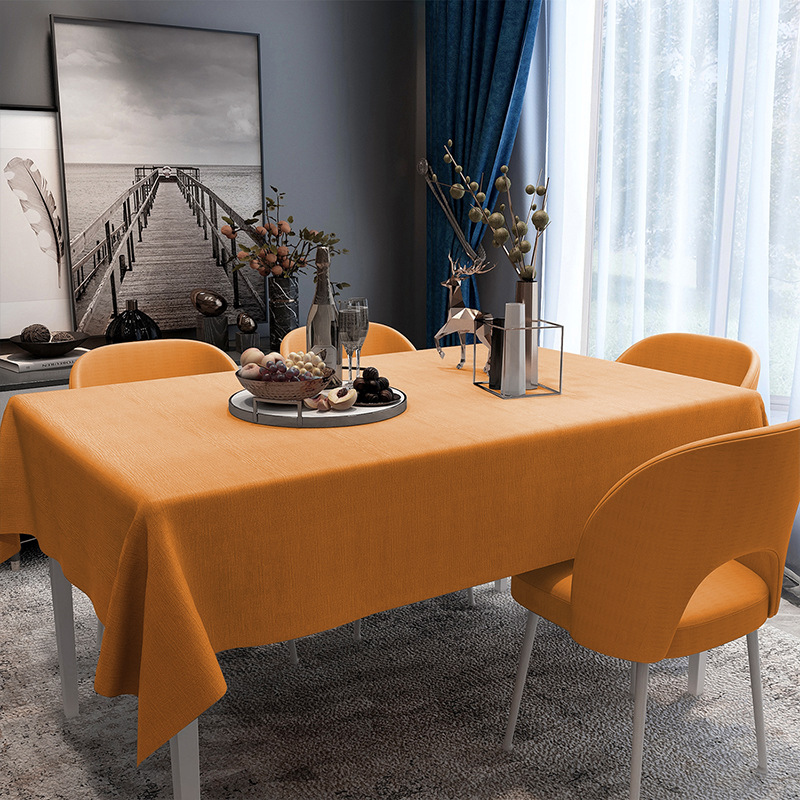 YL-38761 Custom Waterproof, Oil-proof, Wash-free, Heat-resistant Tablecloth, Non-slip Table Mat, Dining Tablecloth