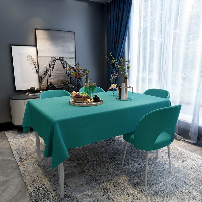 YL-38761 Custom Waterproof, Oil-proof, Wash-free, Heat-resistant Tablecloth, Non-slip Table Mat, Dining Tablecloth