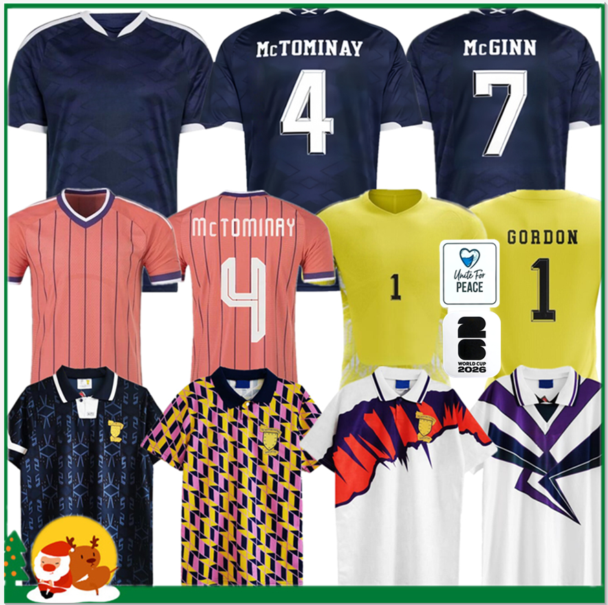 2026 World Cup Scotland Soccer Jersey 25 26 ROBERTSON McTominay McGREGOR SHANKLAND McGINN Football Shirts Home Away maillot de Foot Men kids kits