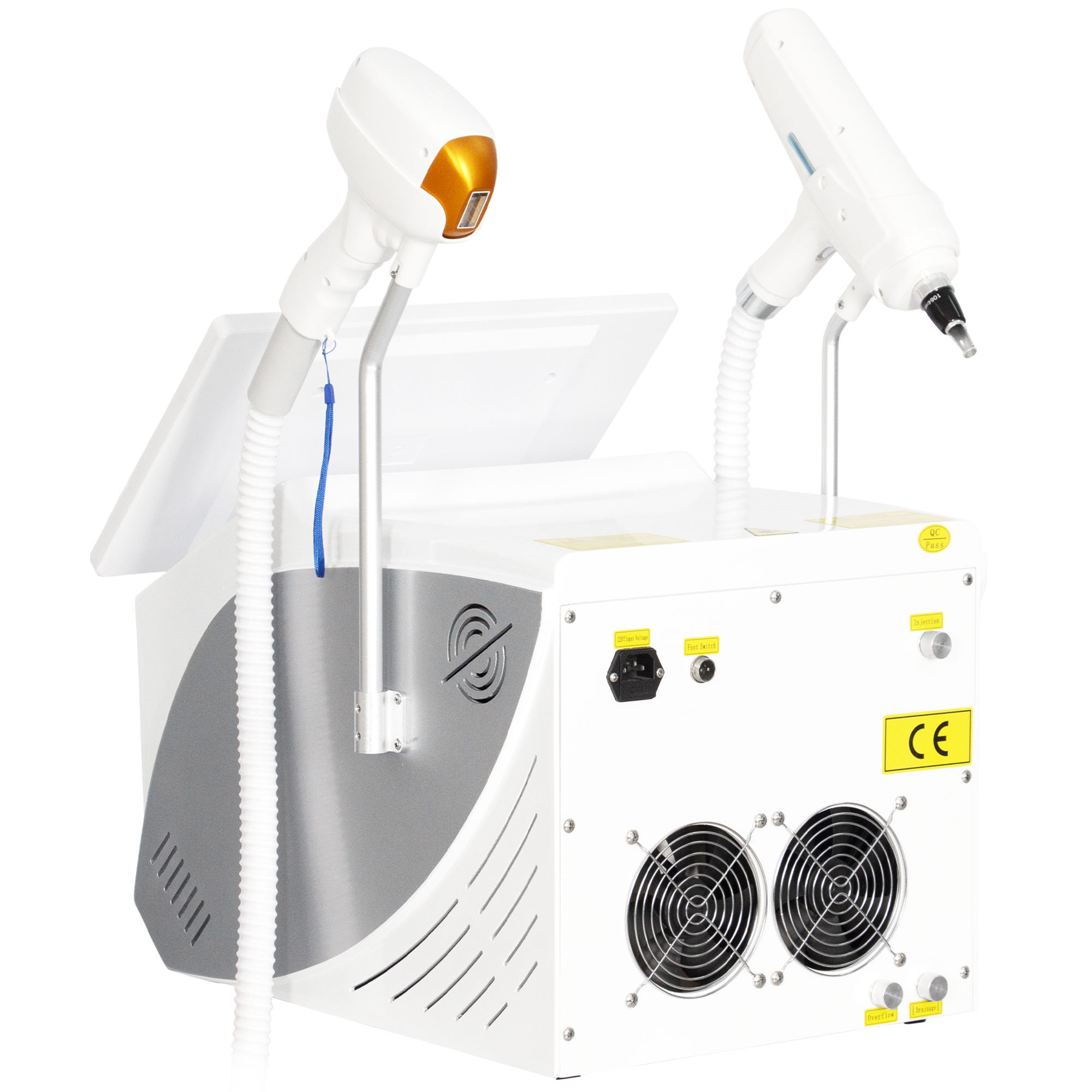 Professional Picosecond And Diode 2 In 1 Laser Tattoo Removal And Hair Removal Device 10 Bars 755 808 940 1064nm With Sapphire Ice Cooling For Whole B