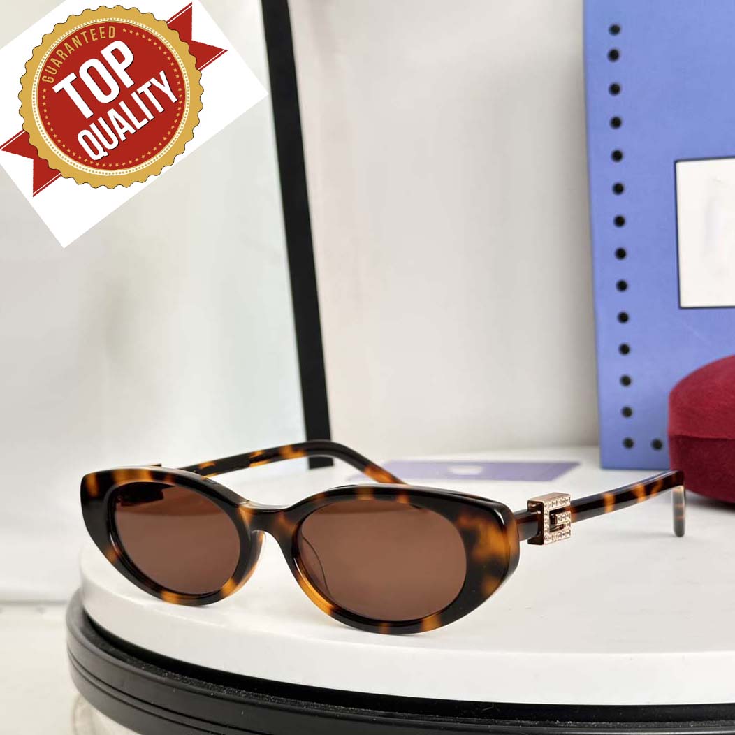 Luxury Sunglasses Top Quality woman 1680 UV400 protection Antique oval full frame fashion designer sunglasses men women glasses original box