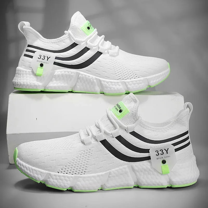 Mens Sports Shoes Trendy Mesh Breathable Comfortable Casual Cushioned Running Lightweight Tennis for Summer 260605 - view 3