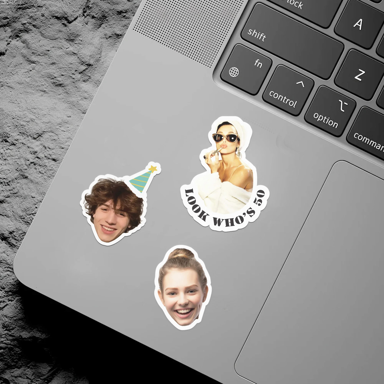 Custom Stickers PVC Waterproof Die Cut Vinyl Face Labels Round Personalized Sticker for Laptop Birthday Party Wedding Business 260615 - view 7