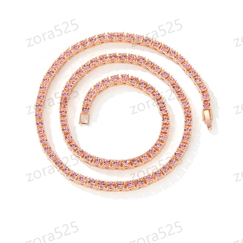 tennis necklace for women men 14K gold silver rose gold plated AAA cubic zirconia hypoallergenic tarnish resistant adjustable lobster clasp iced out hip hop jewelry