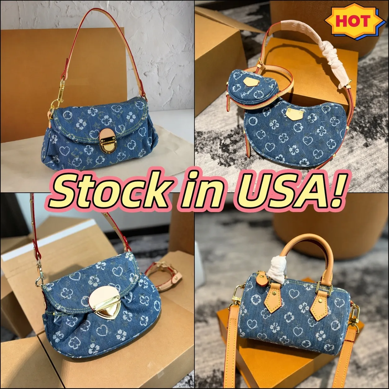denim bag 10uis vuitt0n designer bag Jeans bag purse tote bag Denim handbag Luxury Bag shoulder bag designer purse bags for crossbody bag women highest quality dhgate