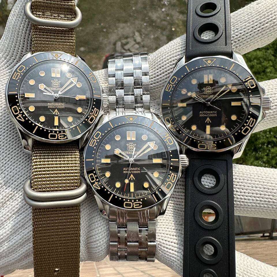 STEELDIVE SD1957 Best Seller 42MM Ceramic Bezel 300M Waterproof Super Luminou Sapphire Glass NH35 Automatic Men Dive Watch W260605 - view 6