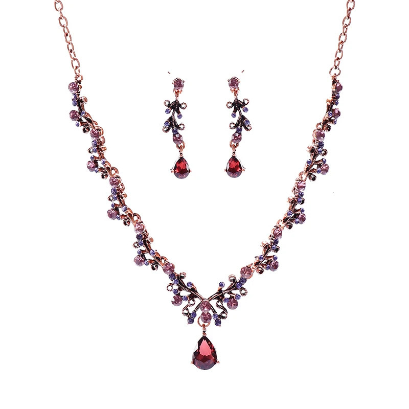 Itacazzo Bride Wedding Classic Necklace Earring Set Exquisite and Elegant for Ladies Suitable for Party Festivals 260617 - view 7