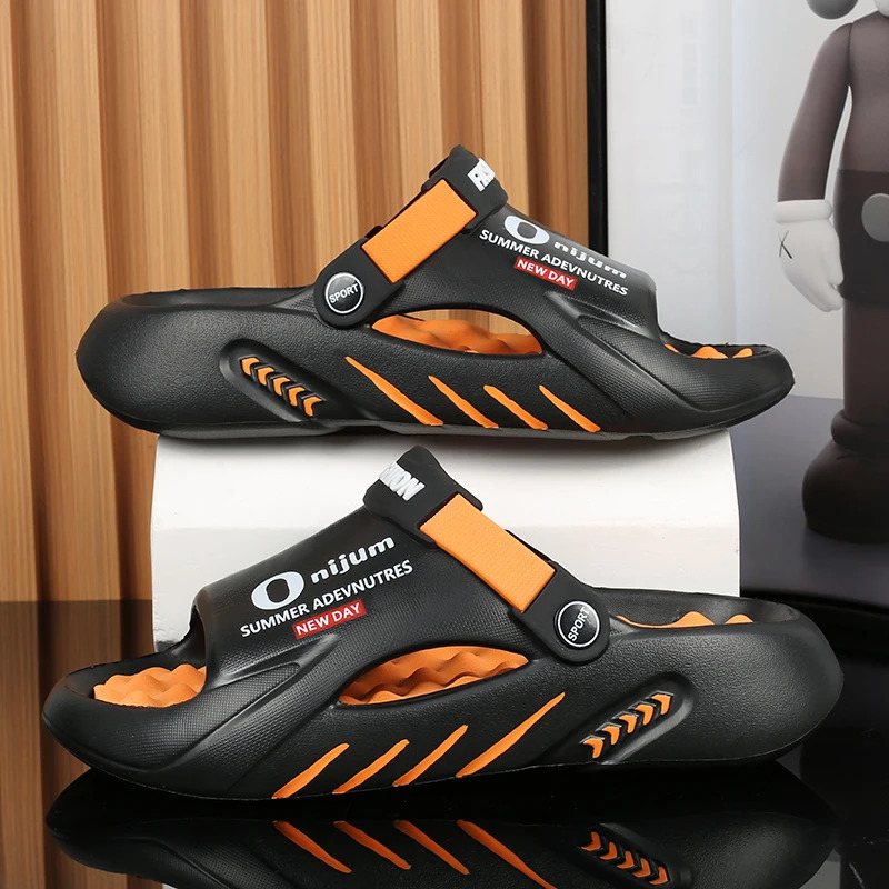 Men Slippers Summer EVA Soft-soled Platform Slides Sandals Indoor Outdoor Walking Beach Shoes Flip Flops Mens Shoes 260625 - view 3
