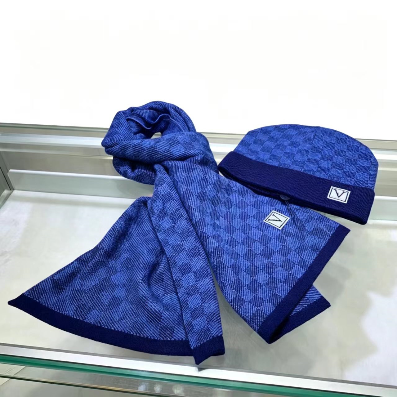 scarfs designer women silk luxury hats for women Winter stripe trend cashmere hat full letter printed scarves soft touch tags winter hats & scarves sets