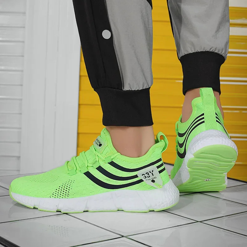 Mens Sports Shoes Trendy Mesh Breathable Comfortable Casual Cushioned Running Lightweight Tennis for Summer 260605 - view 5