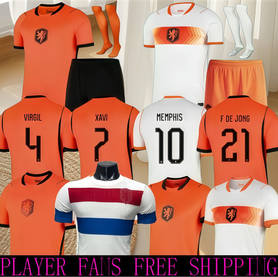 World Cup 2026 Netherlands soccer jersey 26 27 Holland Jersey FDE JONG VIRGIL DUMFRIES BERGVIJN Shirt KLAASSEN BLIND DE LIGT Men KIDS GAKPO Gullit 198