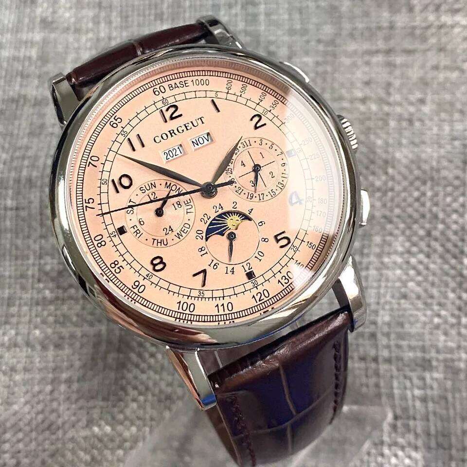 Automatic for Men Multification Date Day Month Year 316L Mechanical Men's Watch Polished Case Day/Night Indicator 42mm W260605 - view 4