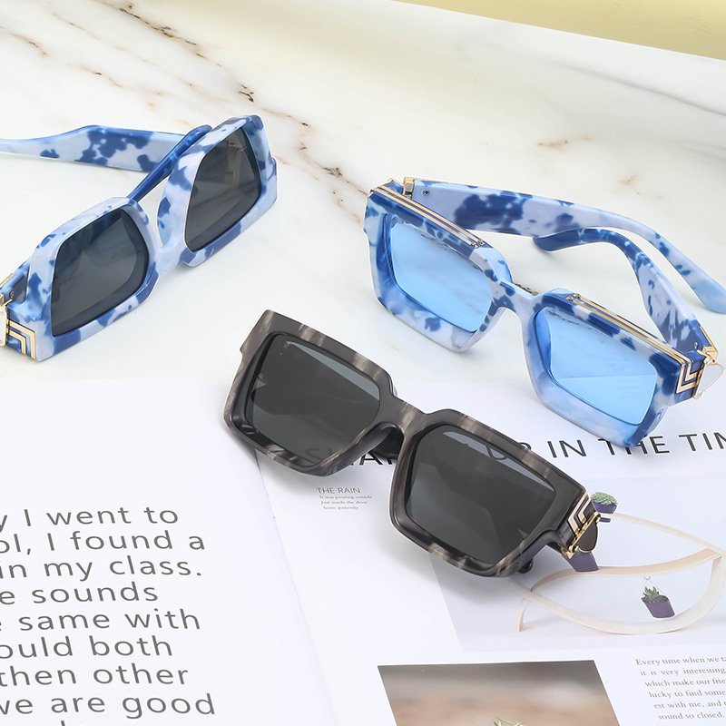 Ruiao Retro Black Millionaire Shades y Sunglasses 2026 For Men ner Square Sun Glasses Man Women Sunglass 260509