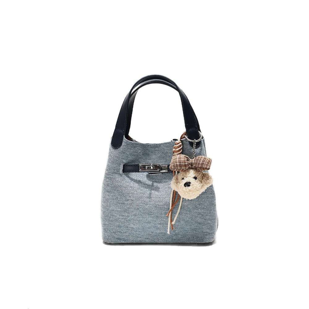 Women Denim Handbag Bucket Bag Casual Shoulder Crossbody Tote For Commuting Niche Design Soft Durable SENYY