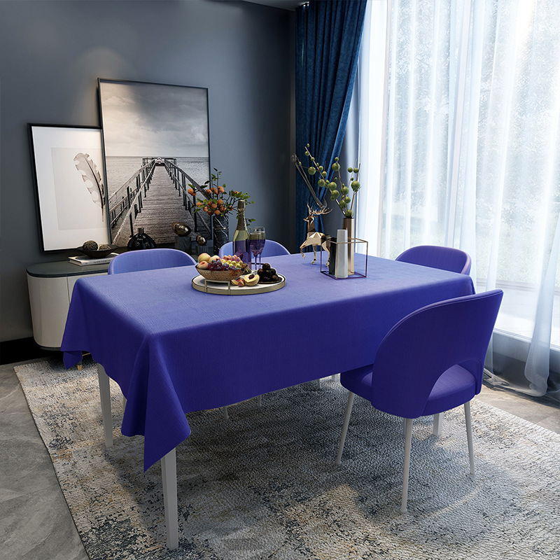 YL-38758 Custom Waterproof, Oil-proof, Wash-free, Heat-resistant Tablecloth, Non-slip Table Mat, Dining Tablecloth