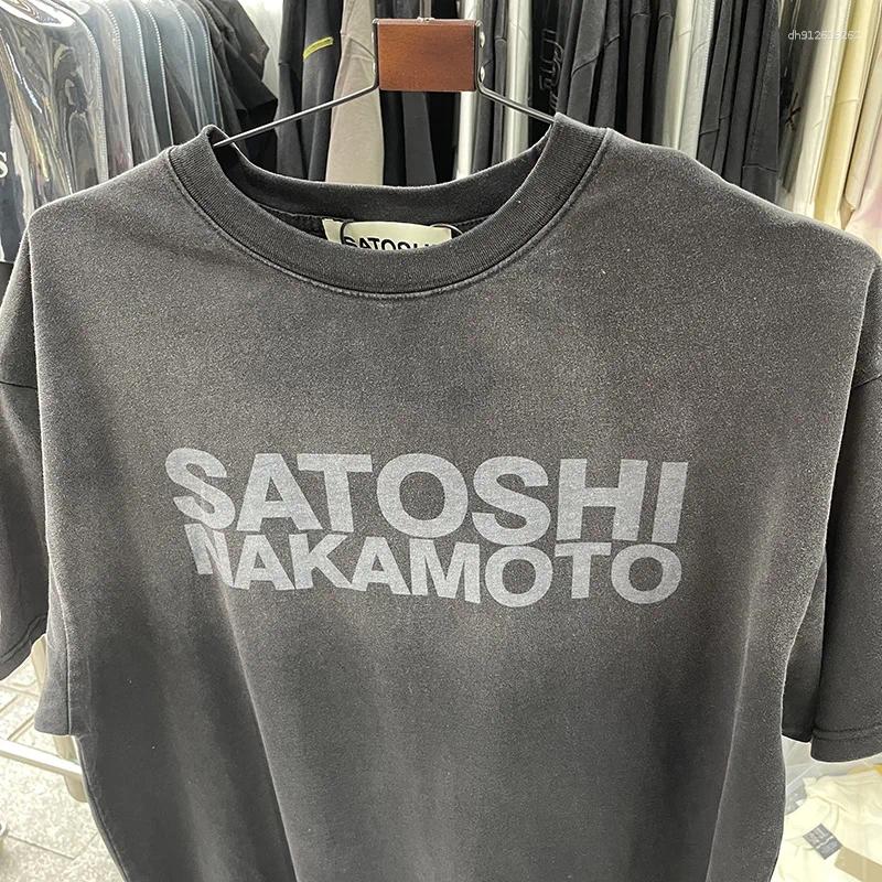 Men's T Shirts Spring Summer Fashion Washed Black Streetwear Shirt Men Woman Vintage Oversized Short Sleeve Tees - view 6
