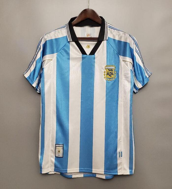 1978 1986 1998 Argentina Retro Soccer jersey Maradona 1996 2000 2001 2006 2010 Kempes Batistuta Riquelme HIGUAIN KUN AGUERO CANIGGIA AIMAR Football Sh