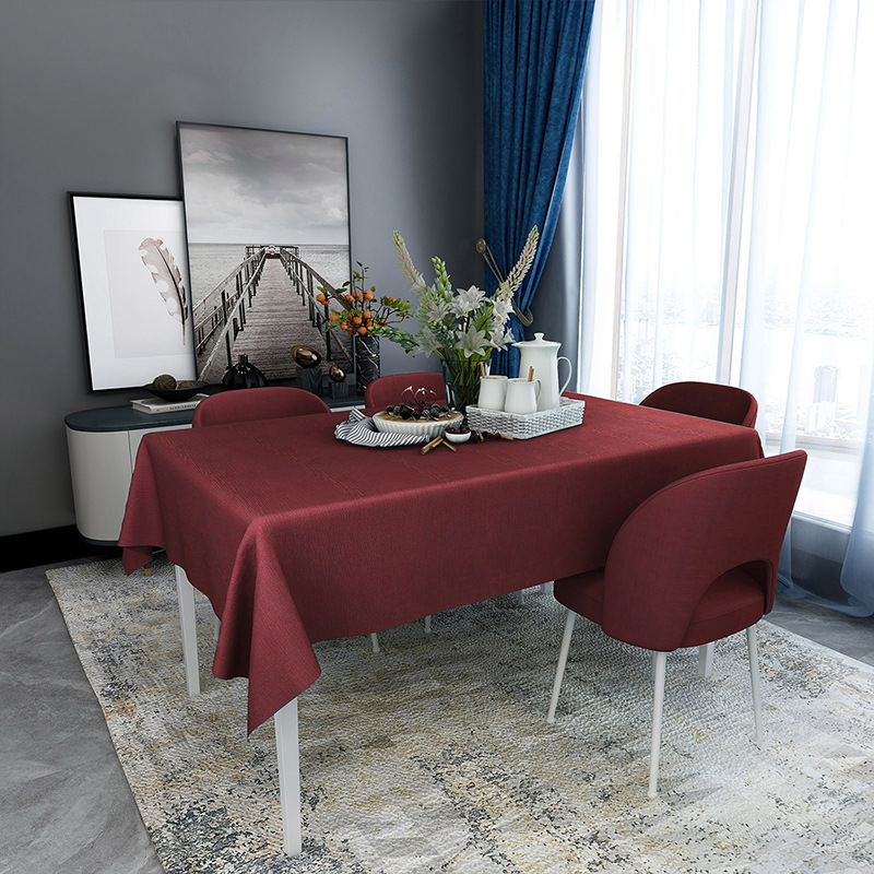 YL-38756 Custom Waterproof, Oil-proof, Wash-free, Heat-resistant Tablecloth, Non-slip Table Mat, Dining Tablecloth