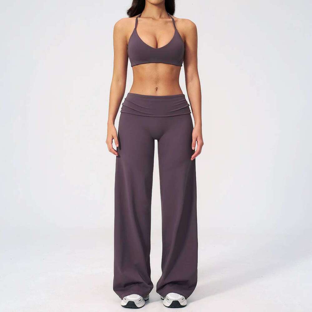 2 Piece Suit Sports Outfits Quick-Dry Athletic Wear Gym Set Women Fitness Tracksuit Running Workout Bra Yoga Clothing 26L0606 - view 4