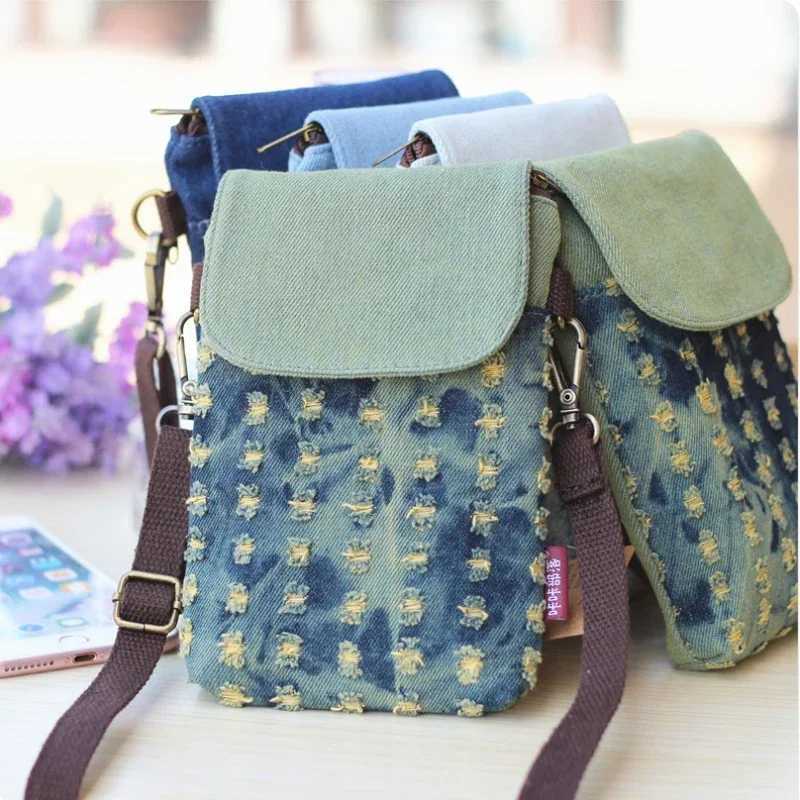 Designer Wens 3-layer Denim Mini Messenger Mobile Phe Bag Case Shoder Bag Purse Pouch Handbag Wallet Wens Bag Tote Bag J260606 - view 4