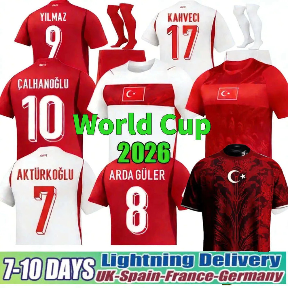 Turkey Jersey 2026 World Cup Turkey Soccer Jersey ARDA GULER DEMIRAL Kokcu 26 27 Calhanoglu YILDIZ Turkiye National Team Football Shirts Men Kids Kits