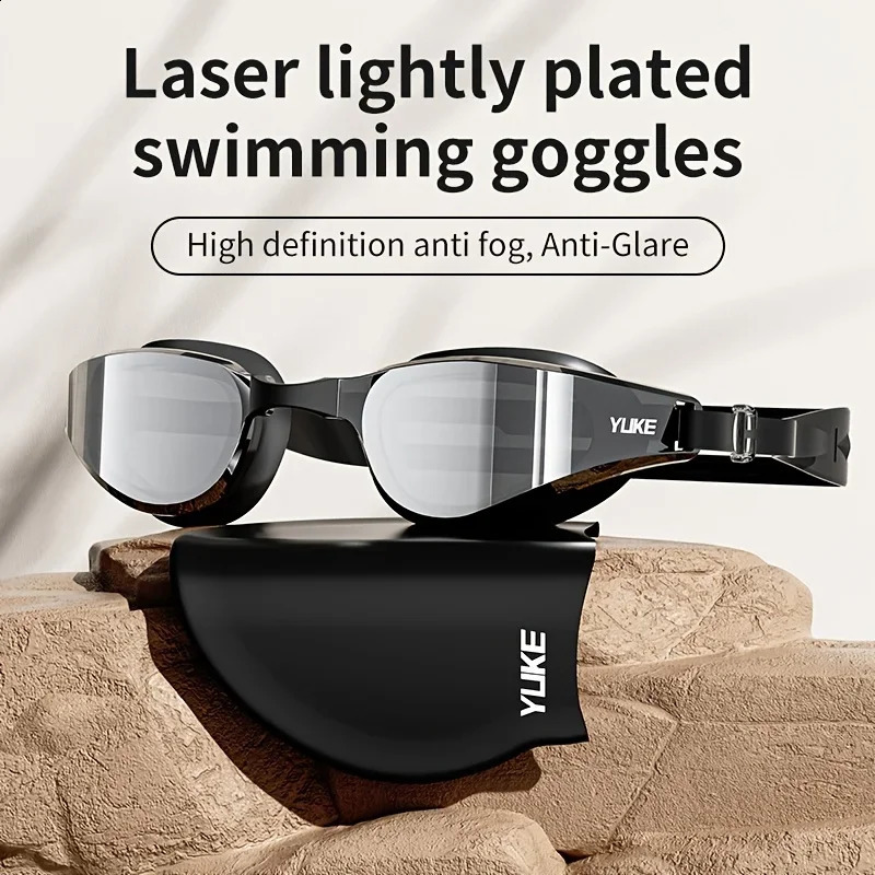 Swimming Goggles Anti Fog HD Waterproof Soft Silicone With Adjustable Strap Unisex Gear For Swim Training All Kinds Water Sport 260831 - view 3