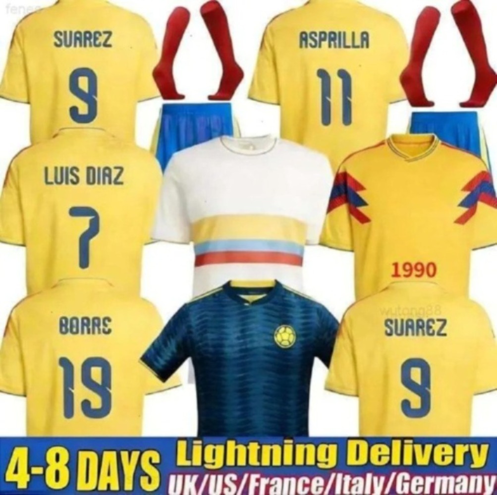 colombia Centenary soccer jersey 100-years anniversary LUIS DIAZ james LDIAZ JLERMA Copa America men kids kit Football uniform fans 6666