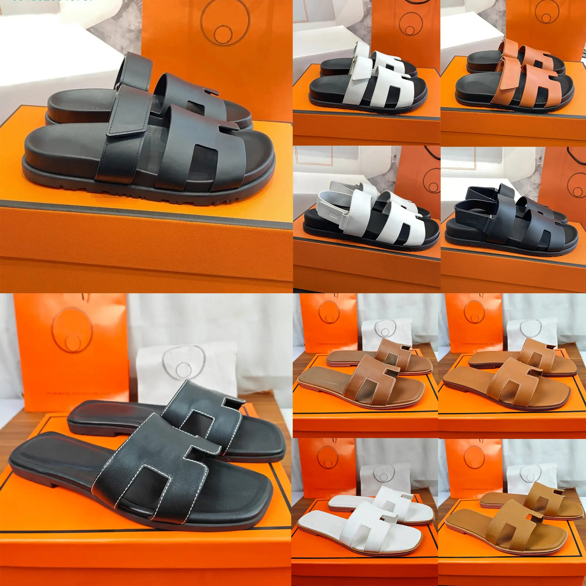 designer sandals women luxury slides designer mules women Designer shoes with box Designer sandals slippers Sliders Luxury beach flat bottom slides sandals 35-44
