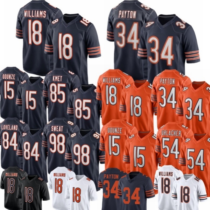 ChicagoS Caleb Williams Bearss jersey Rome Odunze Colston Loveland Burden III Bearsjersey Monangai Thieneman Hester Walter Payton Urlacher Football Je