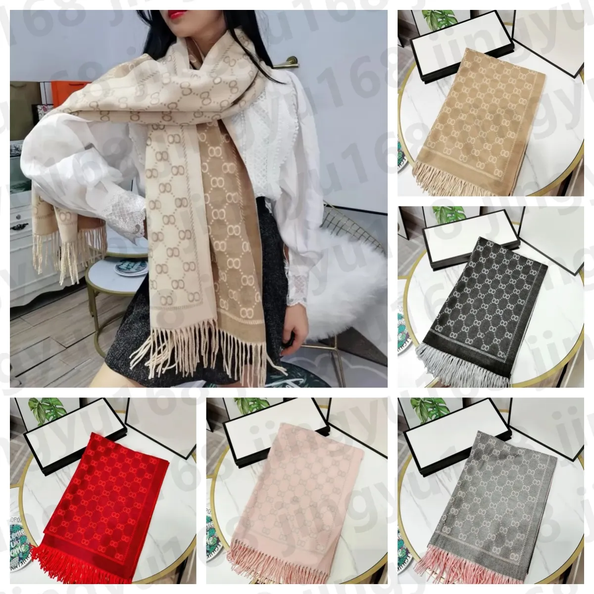Designer Silk Scarf luxury Scarfs Designer Women Silk Winter Stripe Trend Cashmere Scarf Full Letter Printed Scarves Soft Touch Unisex TOP