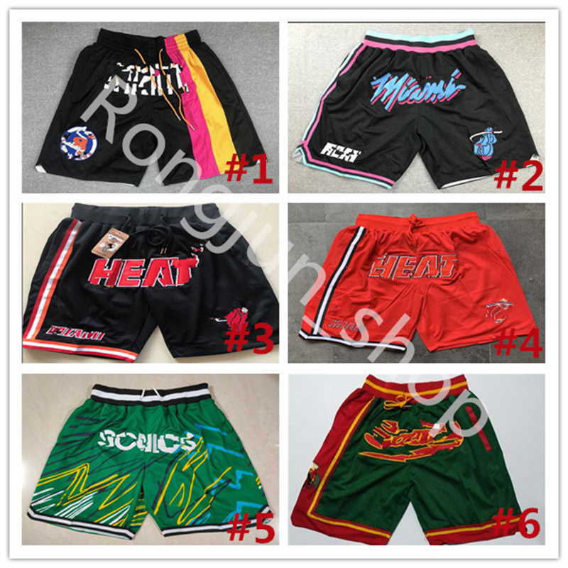 Charles Barkley Basketball Shorts Just Don Wear Sport Pant Pocket Zipper Isiah John Wall Steve Nash Collin Sexton Bradley Beal Grant Hill