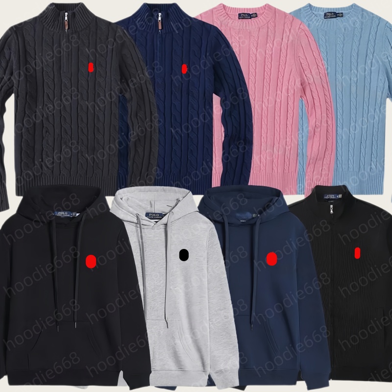 Polo hoodie designer hoodie men hoodies designer polo hoodie pull homme polo sweater men hoody hoodies for men designer clothes set sleeve loose pullover zipper high