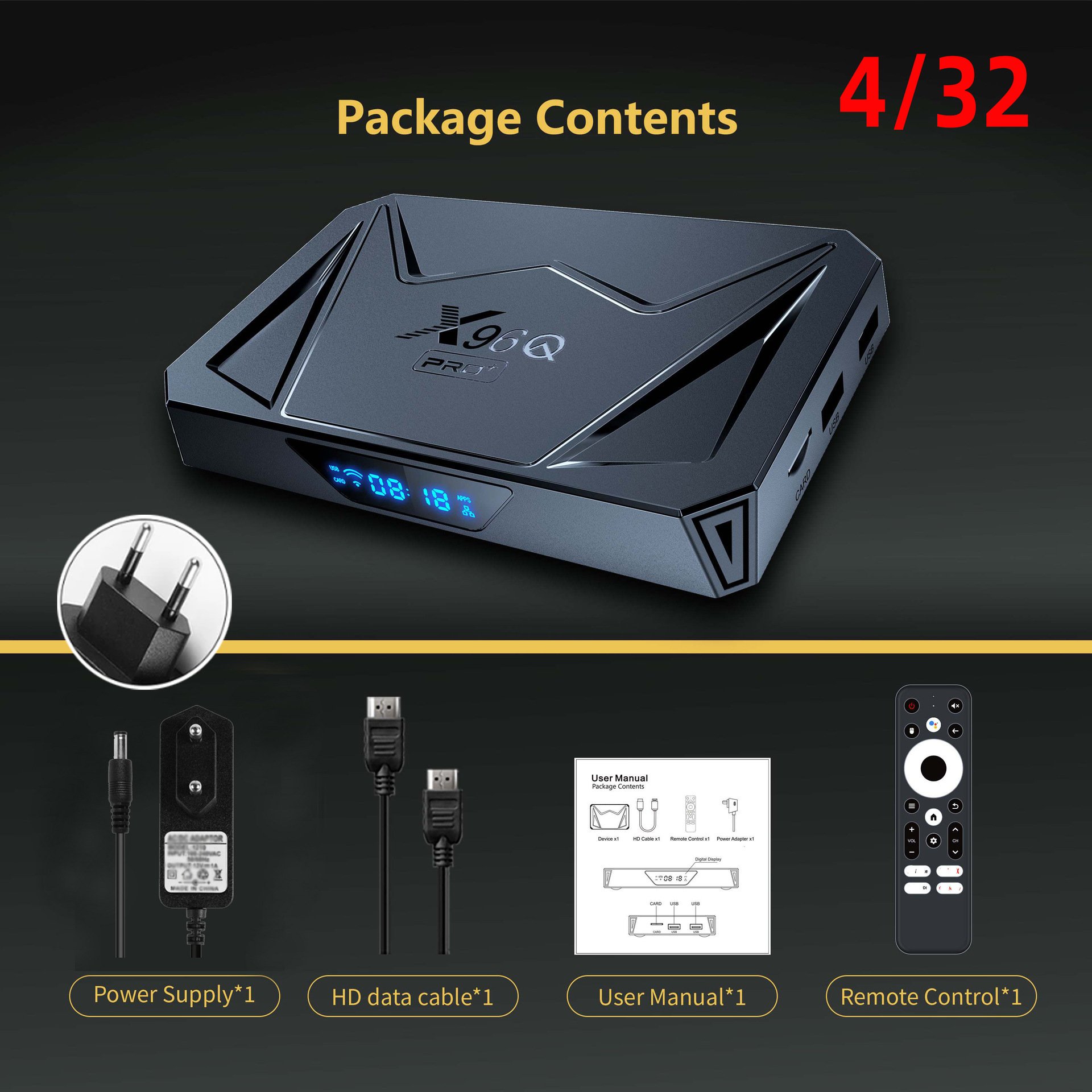 X96QPRO+ Set-Top Box Android 14 Dotato Di Allwinner H728, TV Box Ultra HD 8K Ch…