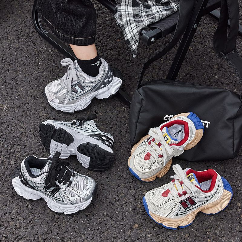 Free delivery luxury Kid's Shoes Sports shoes children's new style dad breathable and comfortable running shoes - view 3