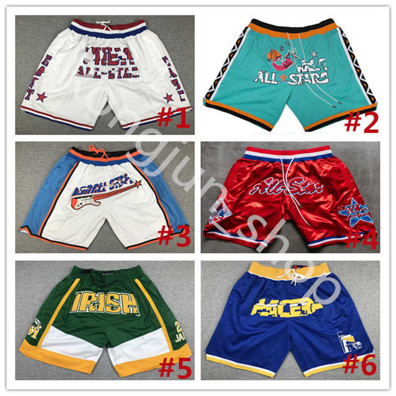 Charles Barkley Basketball Shorts Just Don Wear Sport Pant Pocket Zipper Isiah John Wall Steve Nash Collin Sexton Bradley Beal Grant Hill