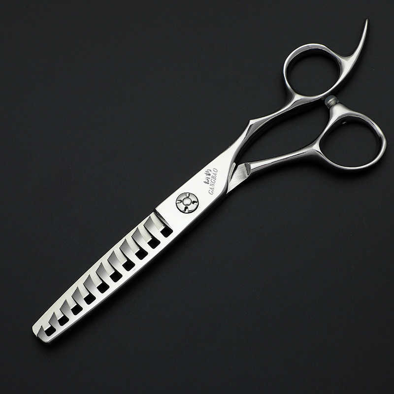 New model Steel Leopard Hair Salon Haircut Scissors Stylist Precision Cut Tooth Scissors Set Seamless Cut Hair Scissors X260606